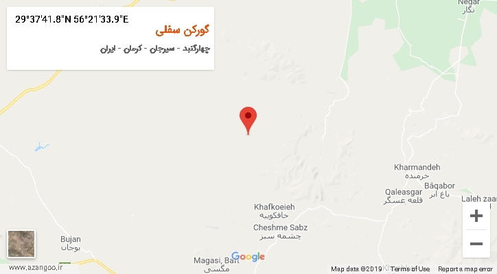 روستای گورکن سفلی بر روی نقشه