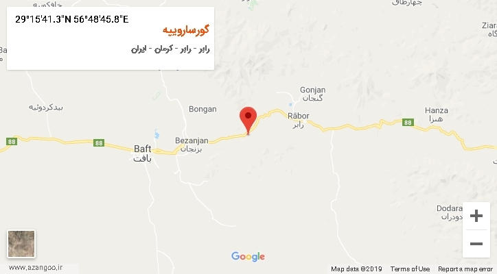 روستای گورساروییه بر روی نقشه