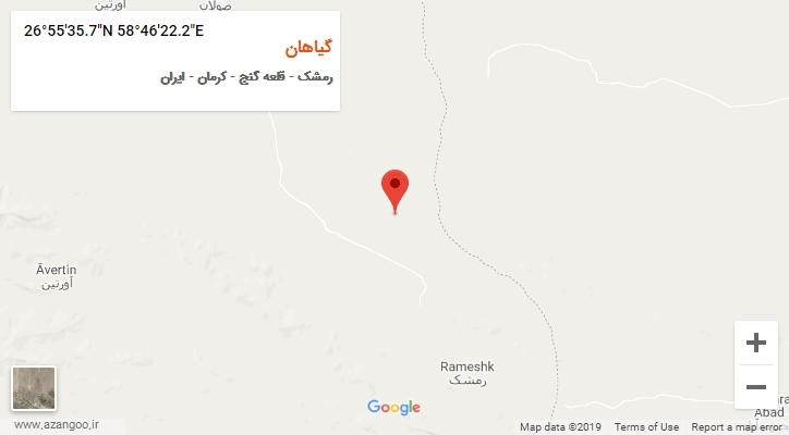 روستای گیاهان بر روی نقشه