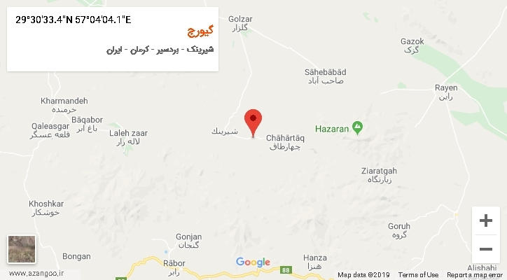 روستای گیورج بر روی نقشه