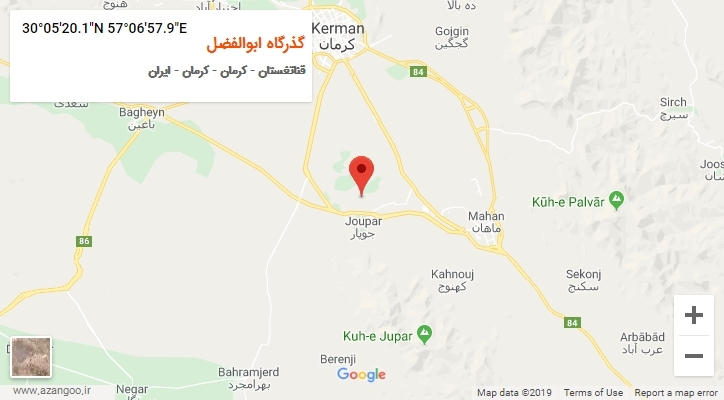 روستای گذرگاه ابوالفضل بر روی نقشه