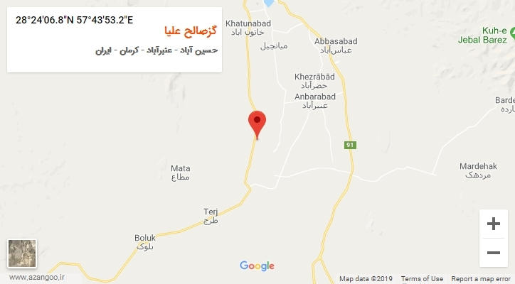 روستای گزصالح علیا بر روی نقشه