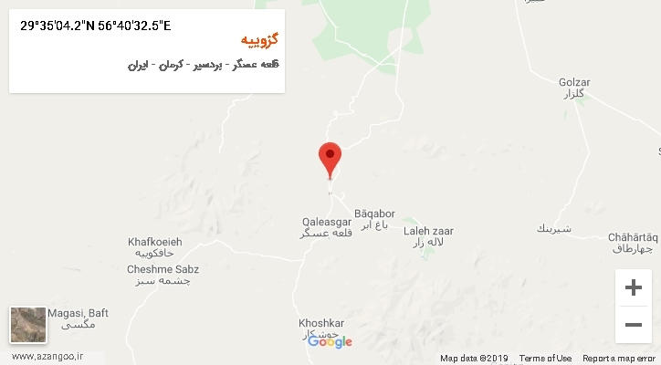 روستای گزوییه بر روی نقشه