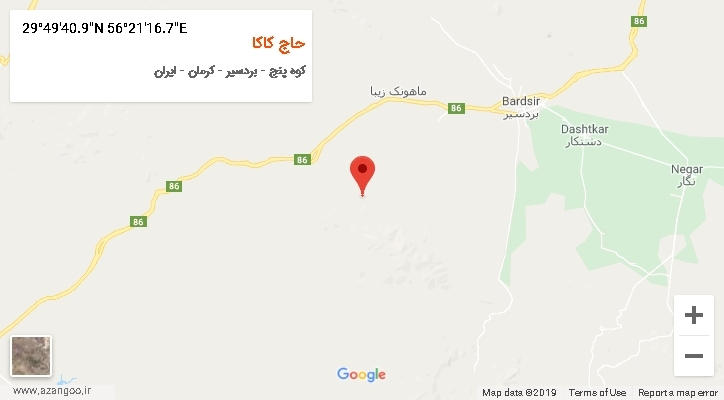 روستای حاج کاکا بر روی نقشه