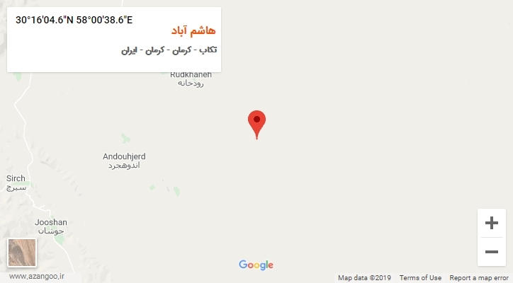 روستای هاشم آباد بر روی نقشه