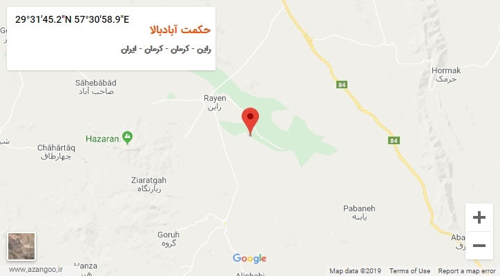 روستای حکمت آبادبالا بر روی نقشه