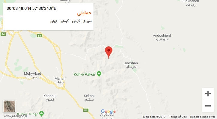 روستای حمایتی بر روی نقشه