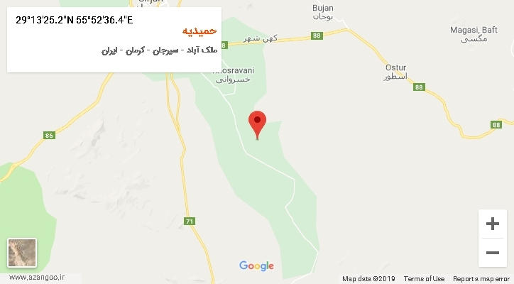 روستای حمیدیه بر روی نقشه