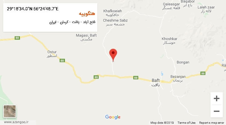 روستای هنگوییه بر روی نقشه