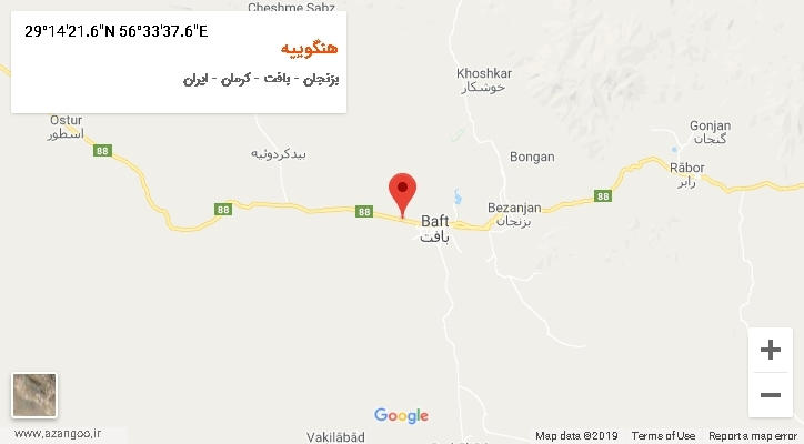روستای هنگوییه بر روی نقشه