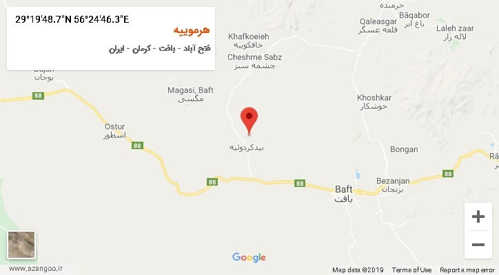 روستای هرموییه بر روی نقشه