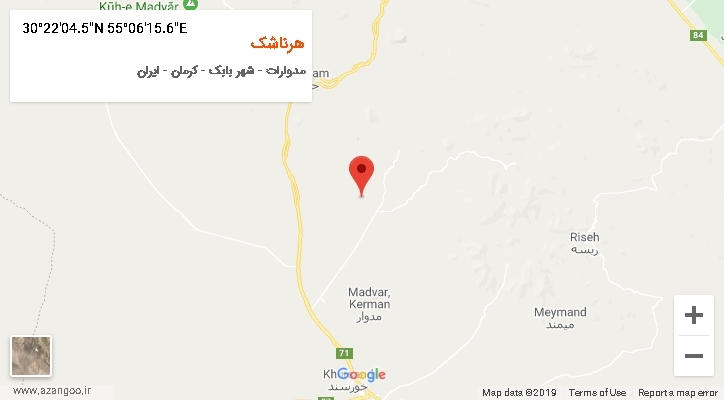روستای هرناشک بر روی نقشه