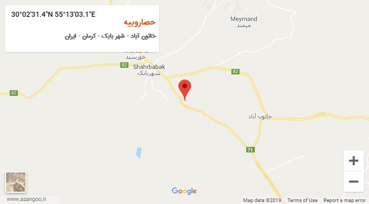 روستای حصاروییه بر روی نقشه