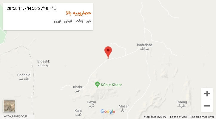 روستای حصاروییه بالا بر روی نقشه