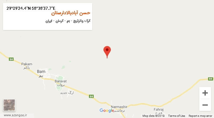 روستای حسن آبادبالادارستان بر روی نقشه