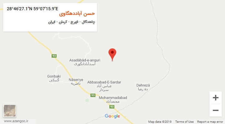 روستای حسن آباددهگاوی بر روی نقشه