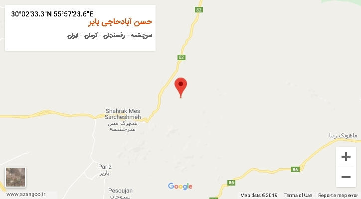روستای حسن آبادحاجی بایر بر روی نقشه