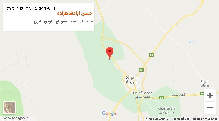 روستای حسن آبادشاهزاده بر روی نقشه