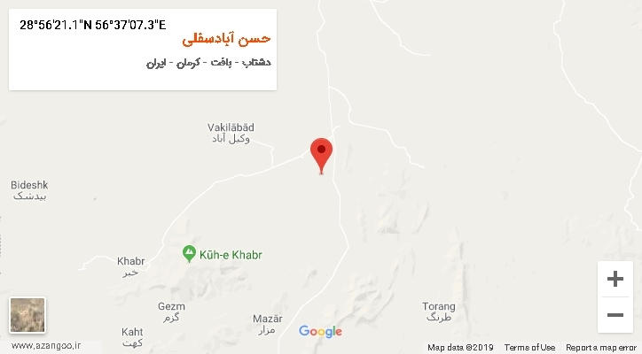 روستای حسن آبادسفلی بر روی نقشه