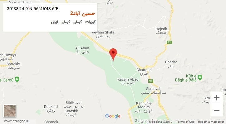 روستای حسین آباد2 بر روی نقشه