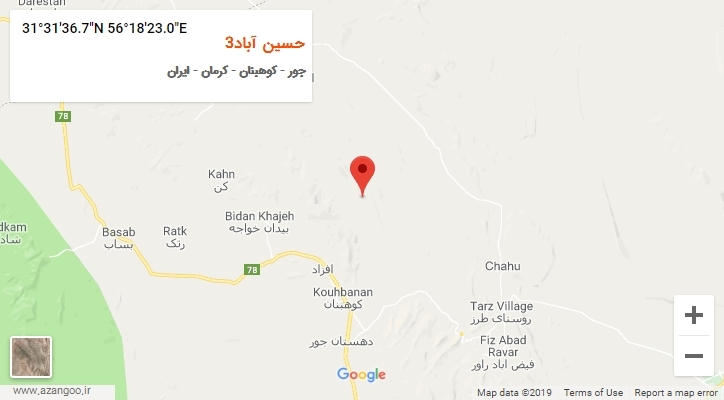 روستای حسین آباد3 بر روی نقشه