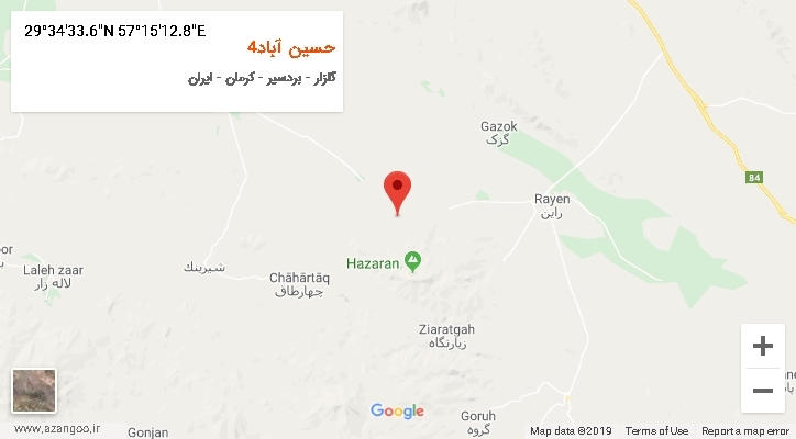 روستای حسین آباد4 بر روی نقشه