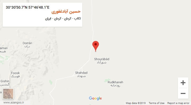 روستای حسین آبادغفوری بر روی نقشه