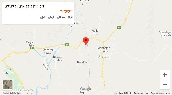 روستای حوروییه بر روی نقشه