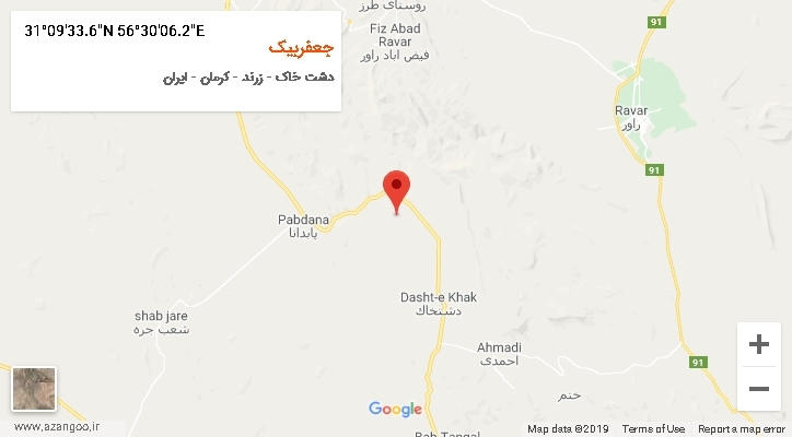 روستای جعفربیک بر روی نقشه