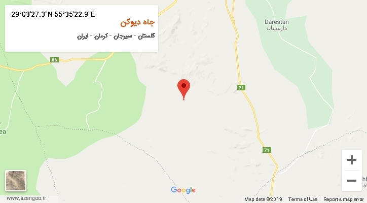 روستای جاه دیوکن بر روی نقشه