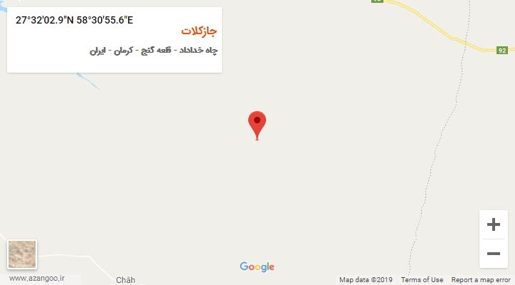 روستای جازکلات بر روی نقشه