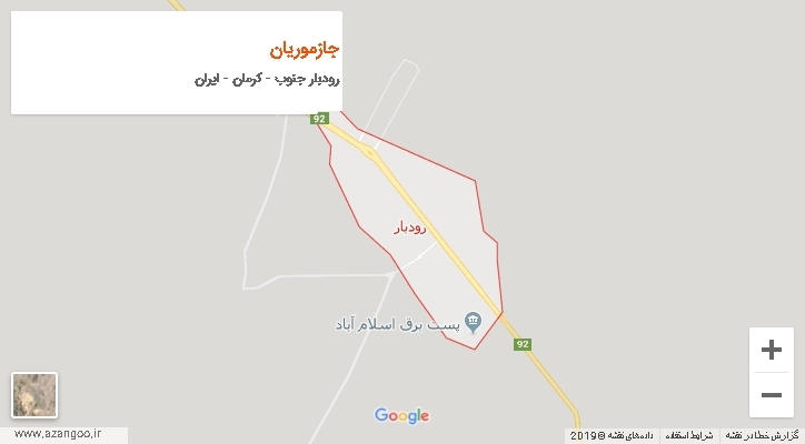 دهستان جازموریان بر روی نقشه