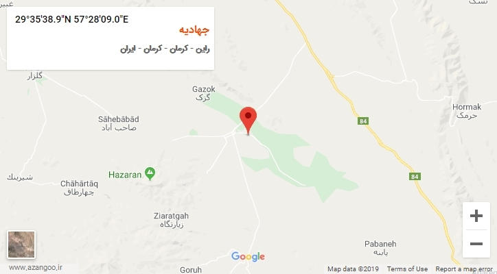 روستای جهادیه بر روی نقشه