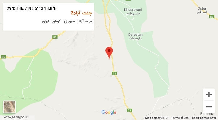 روستای جنت آباد2 بر روی نقشه