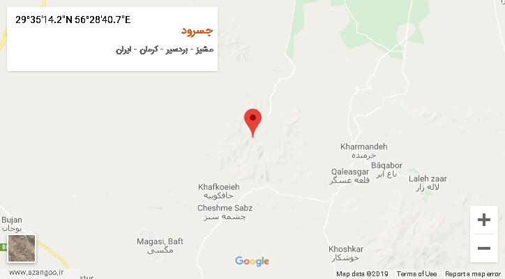 روستای جسرود بر روی نقشه