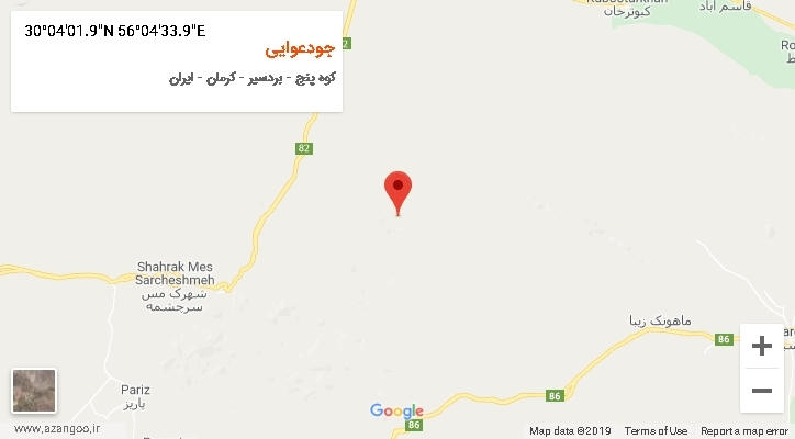 روستای جودعوایی بر روی نقشه