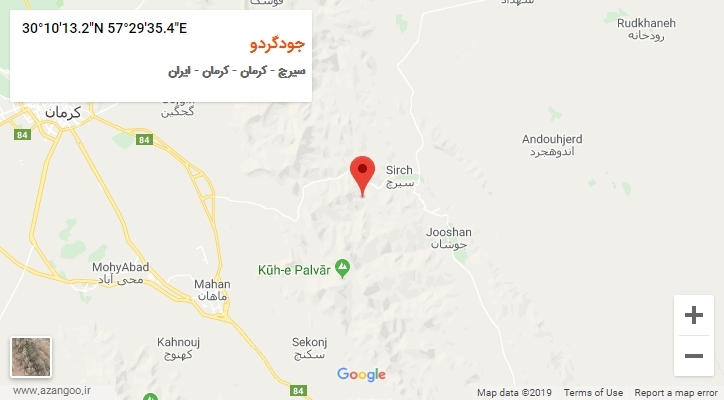 روستای جودگردو بر روی نقشه