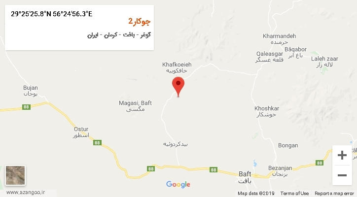 روستای جوکار2 بر روی نقشه