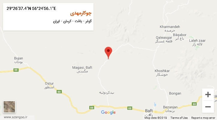 روستای جوکارمهدی بر روی نقشه