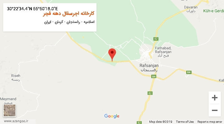 روستای کارخانه اجرسفال دهه فجر بر روی نقشه