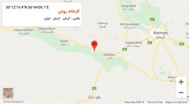 روستای کارخانه روغن بر روی نقشه