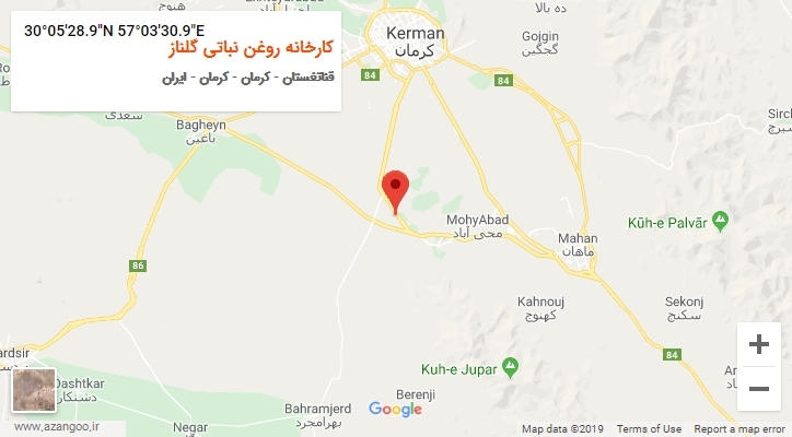روستای کارخانه روغن نباتی گلناز بر روی نقشه