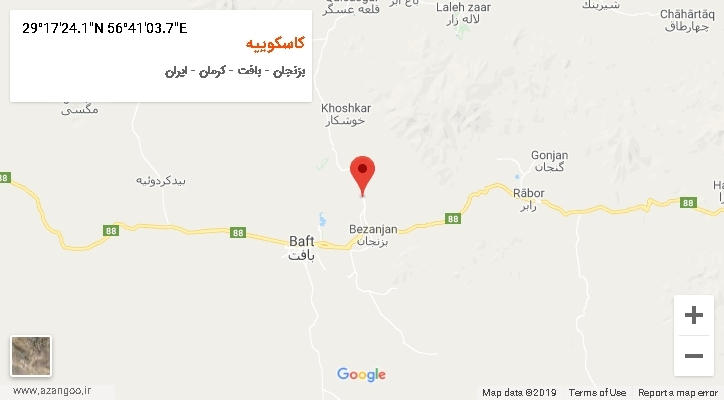 روستای کاسکوییه بر روی نقشه