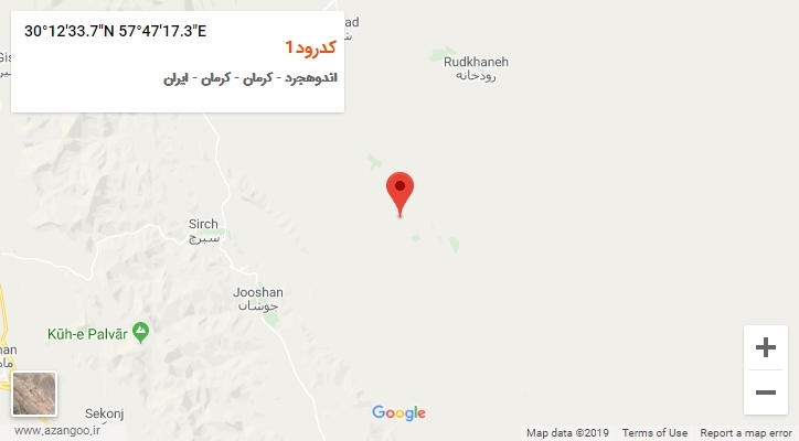 روستای کدرود1 بر روی نقشه