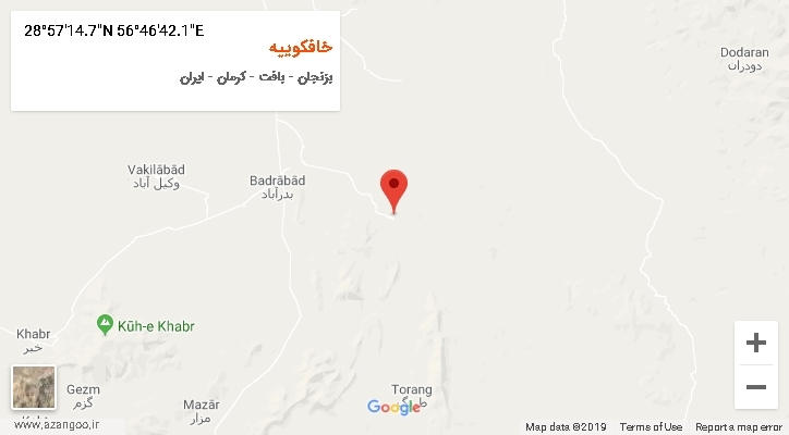 روستای خافکوییه بر روی نقشه