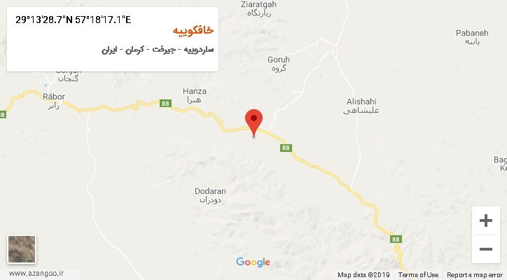 روستای خافکوییه بر روی نقشه