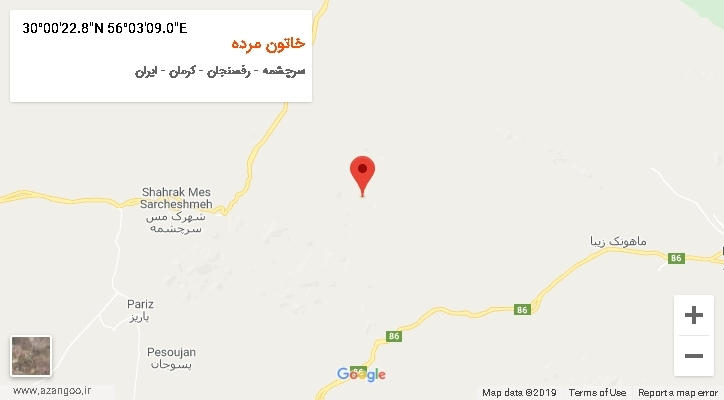روستای خاتون مرده بر روی نقشه