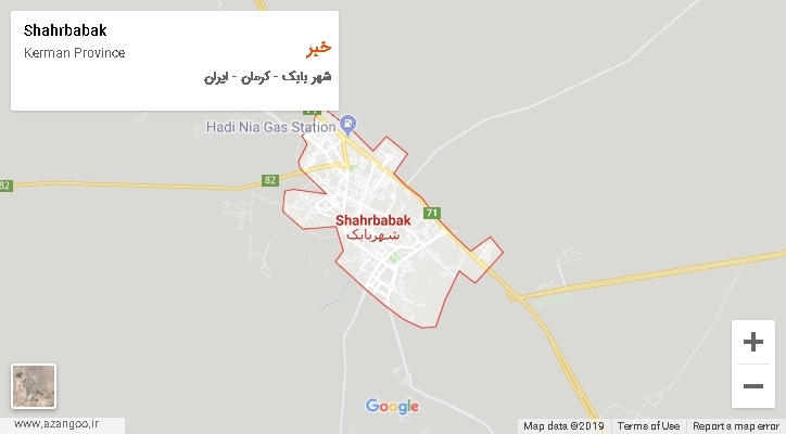 دهستان خبر بر روی نقشه