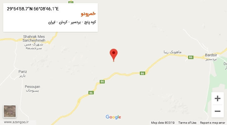 روستای خمرودو بر روی نقشه