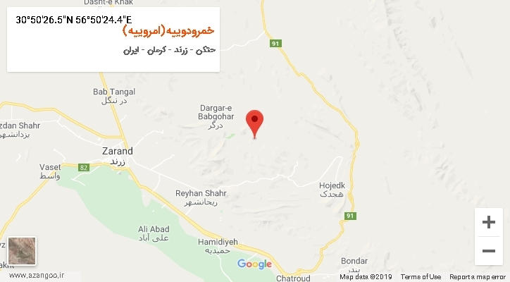 روستای خمرودوییه(امروییه) بر روی نقشه